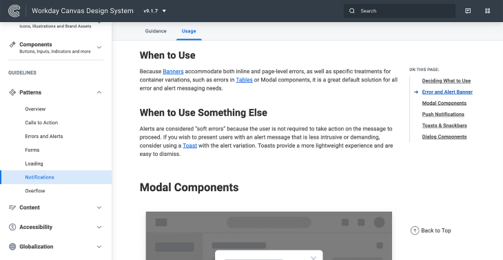 Workday Canvas Design System