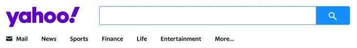 Yahoo Search Bar