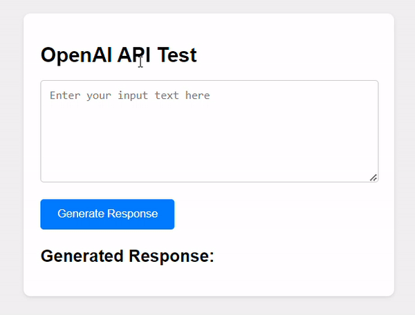 AI Generated Response Example