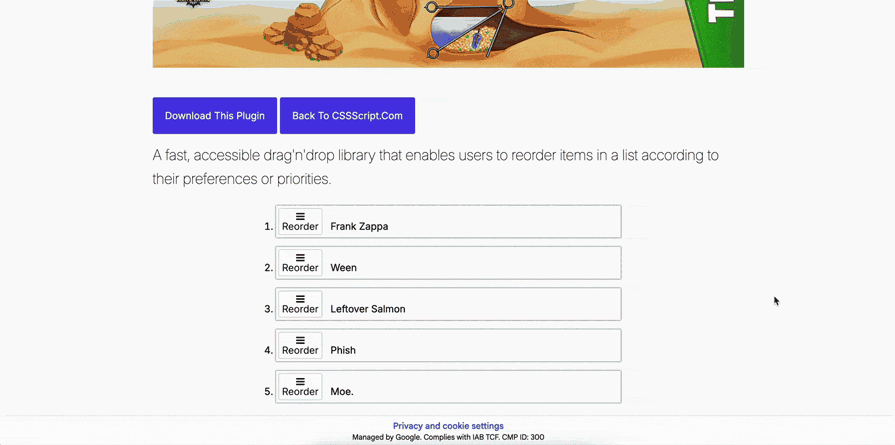Example Of Drag And Drop Pattern Made Accessible By Keyboard Navigation