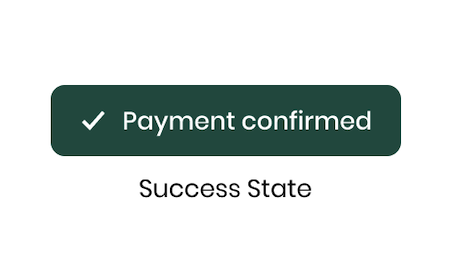 Button Showing Success State With Check Mark And Message Confirming Payment