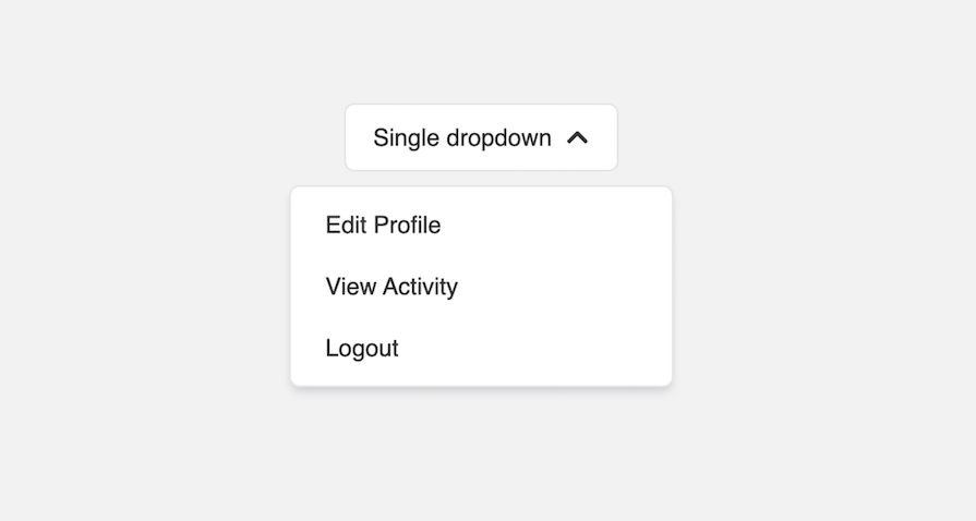 Dropdown Opens To Display List Of Items