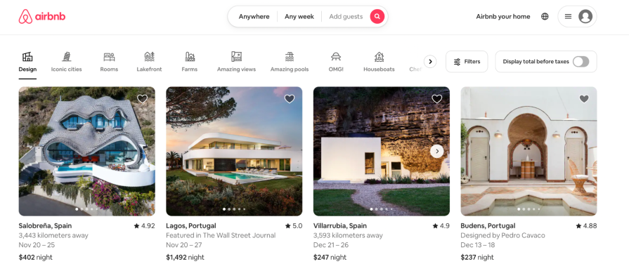 Clear Airbnb Images, Icons, Content, and Listings