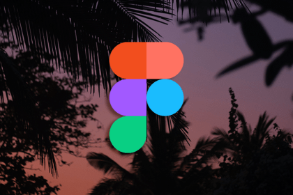 Figma Logo Over Palm Tree Background