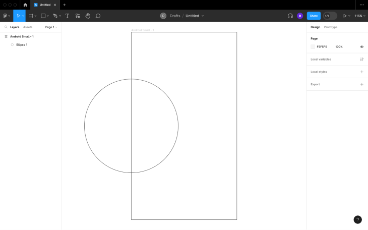 Circle and Rectangle Layers Shown With Clip Content Option Activated