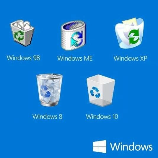Microsoft Recycling Bin Icon