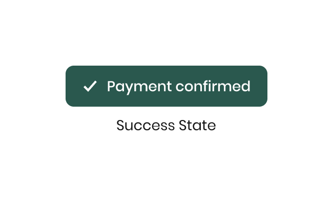 Payment Confirmed Button in the Success State