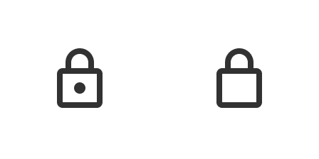 Two Lock Icons