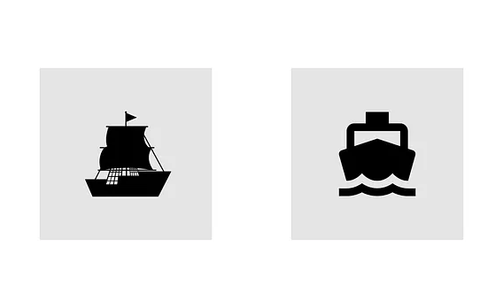 Two Ship Icons