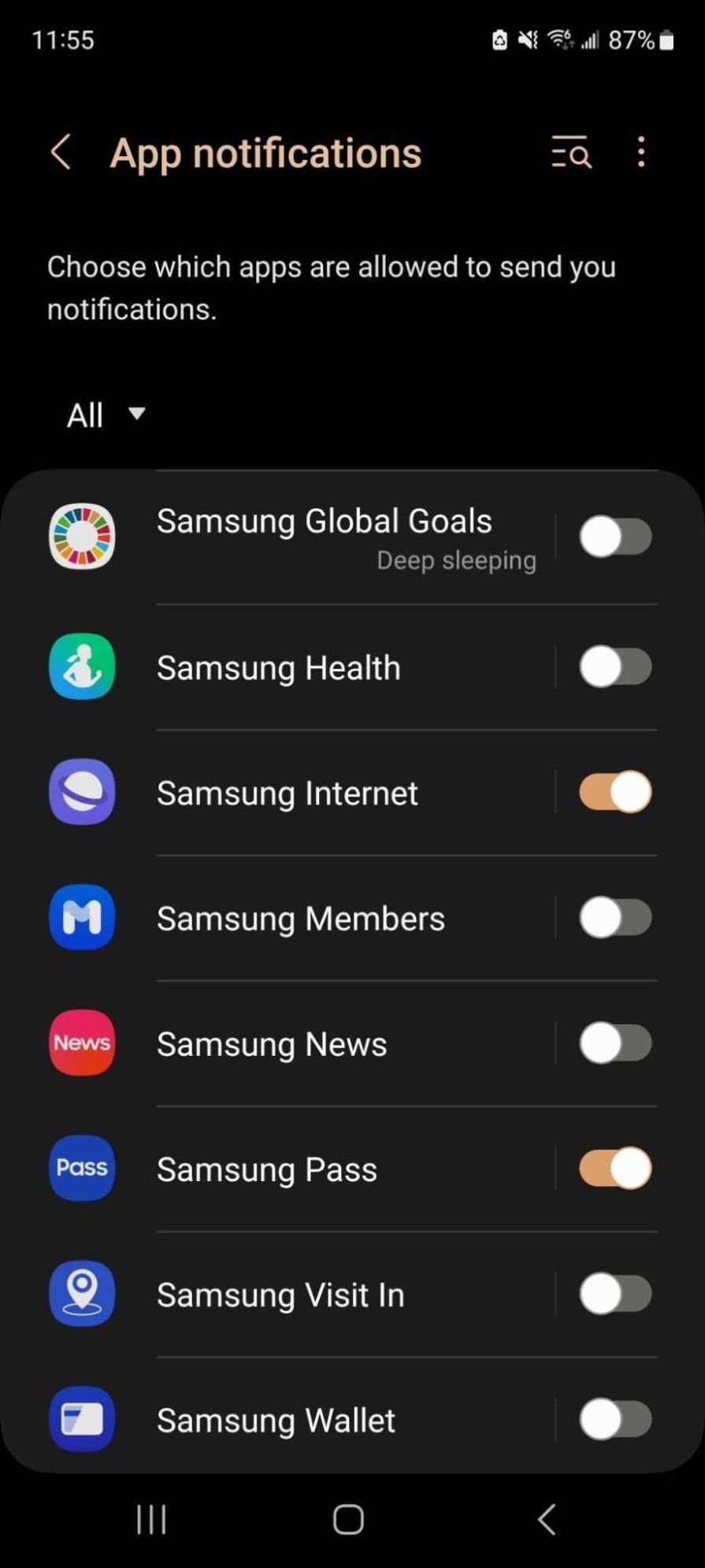 App Notifications on Android