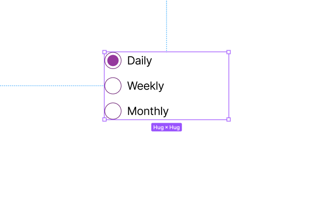 Daily, Weekly, Monthly Toggle
