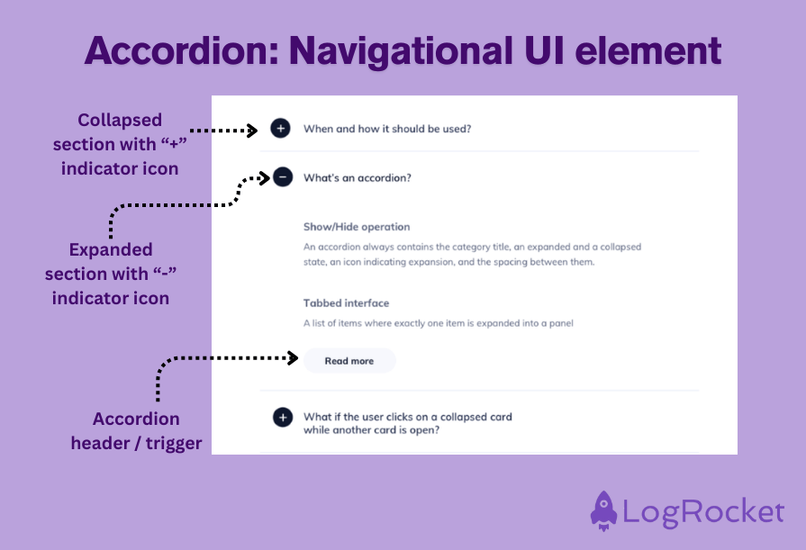 Accordion Navigational UI Element