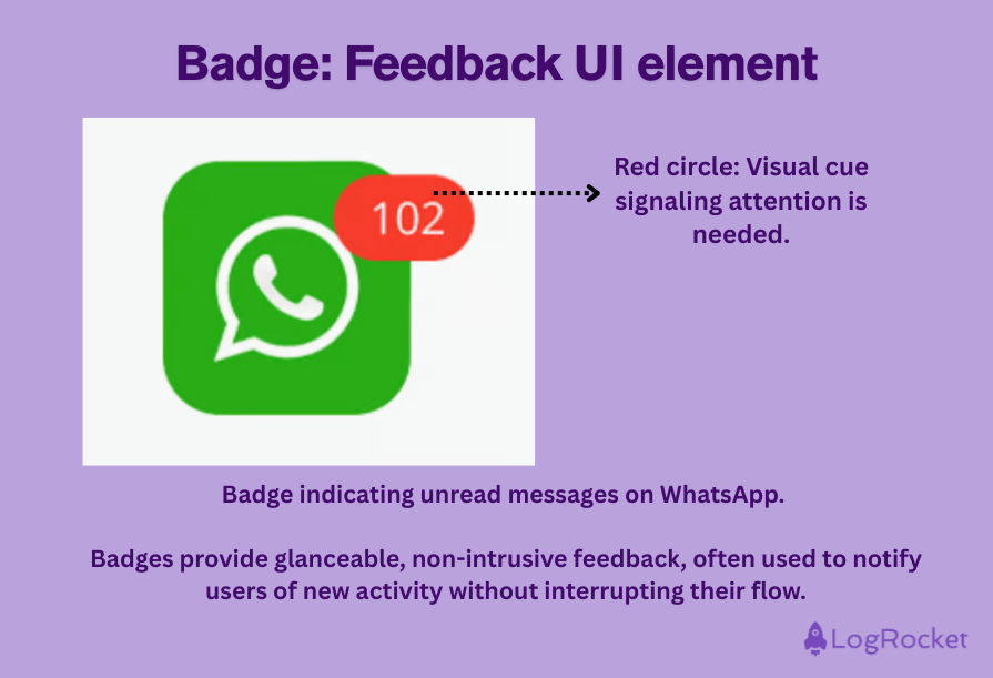 Badge Feedback UI Element