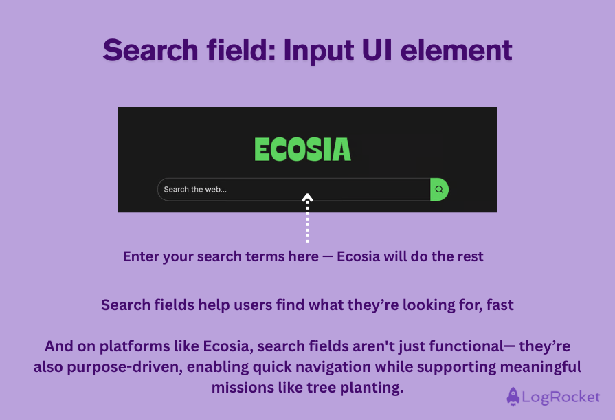 Search Field Input UI Element