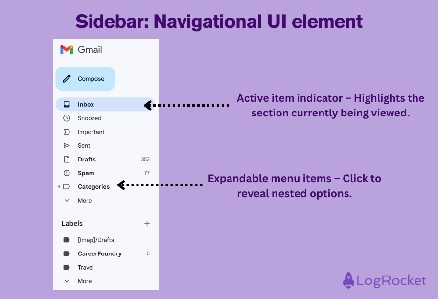 Sidebar: Navigational UI Element