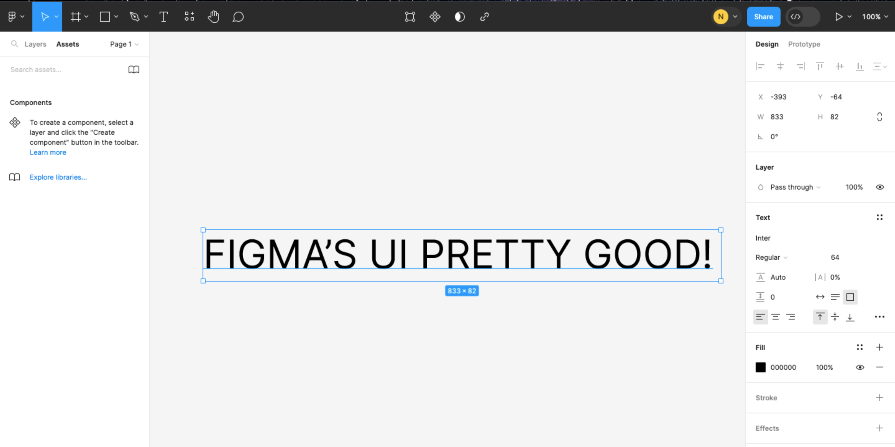 Figma's UI Pretty Good Text
