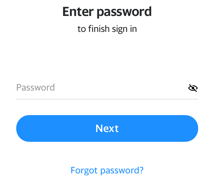 Password Field Example