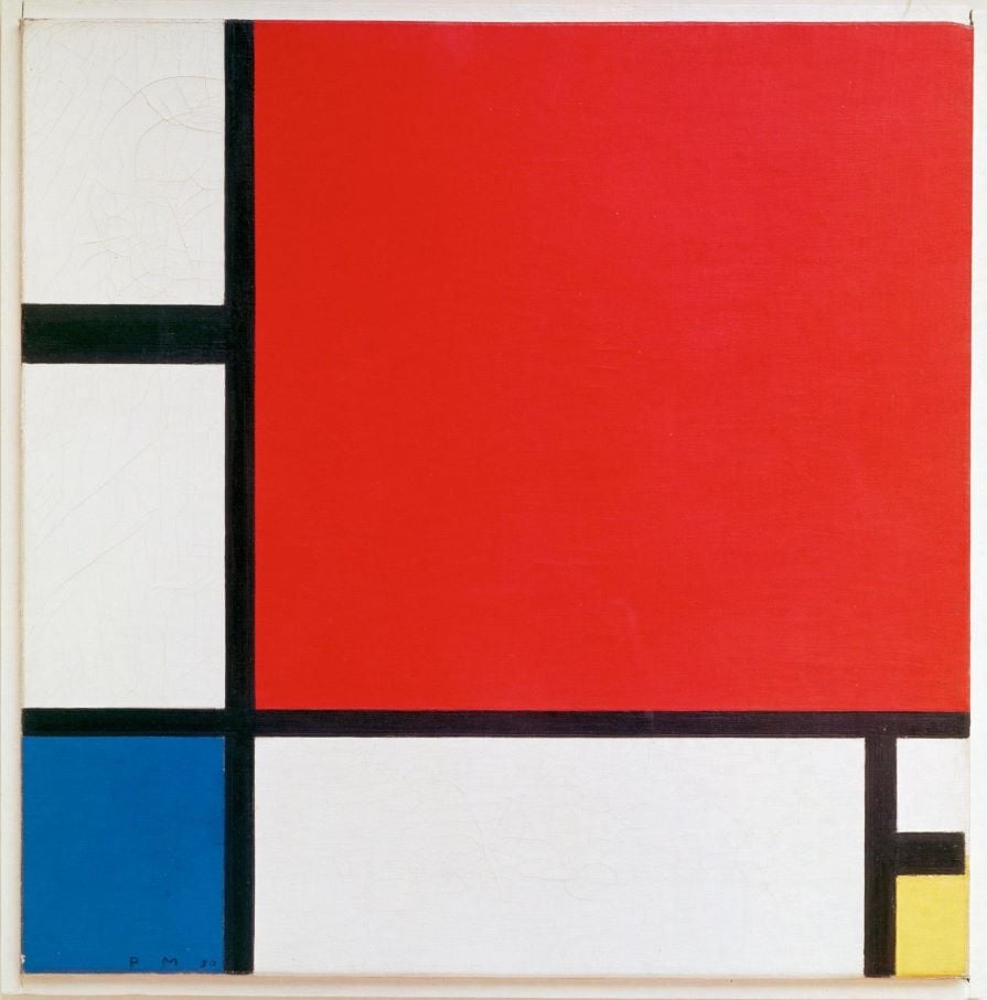 Piet Mondrian's Composition