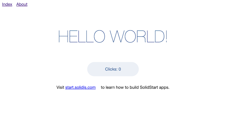 SolidStart Sample App