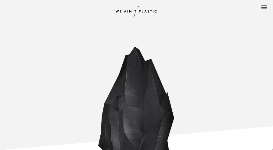 We Ain't Plastic Negative Space