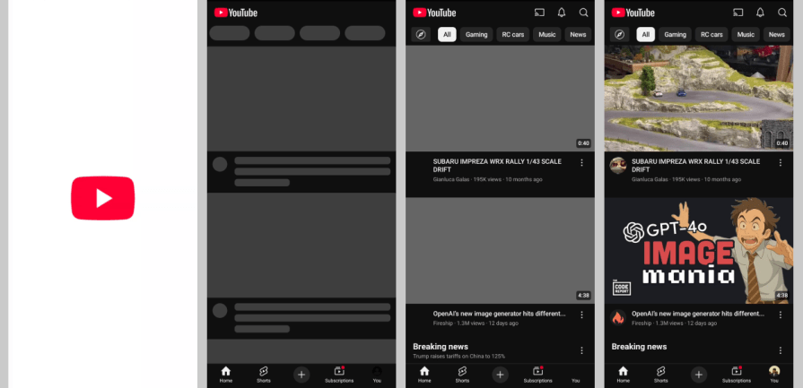 Skeleton loading screen design - How to improve perceived performance - LogRocket Blog