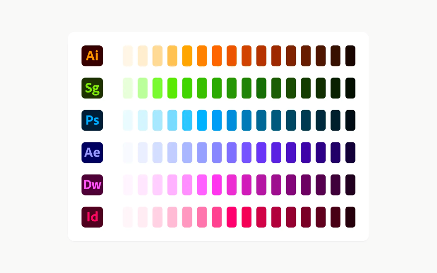 Adobe Icons Color Palette