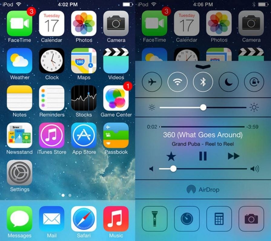 Apple iOS Clear Overlay