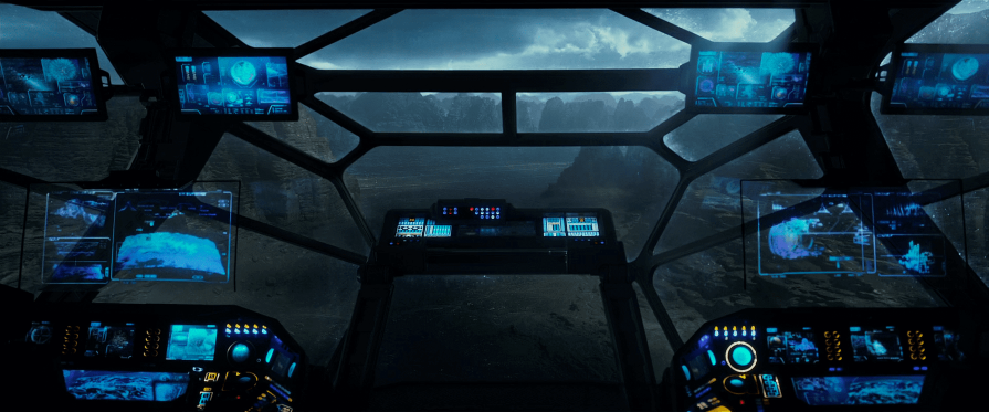 Floating Glass in Prometheus Cockpit