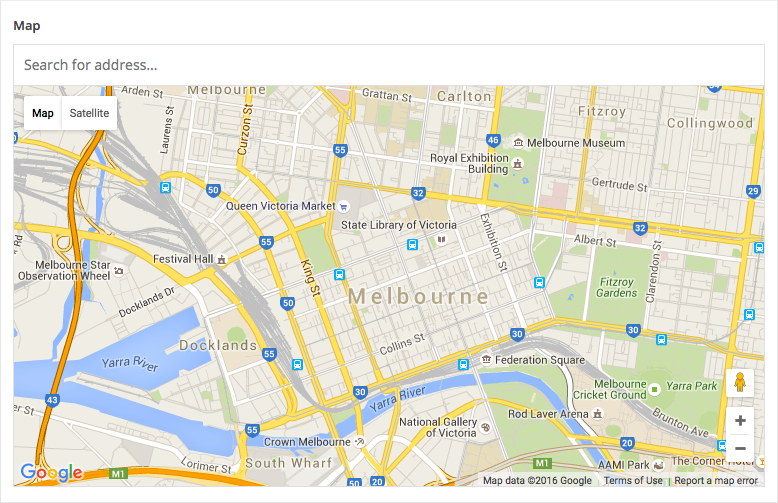 A JavaScript Map Made with the Google Maps API