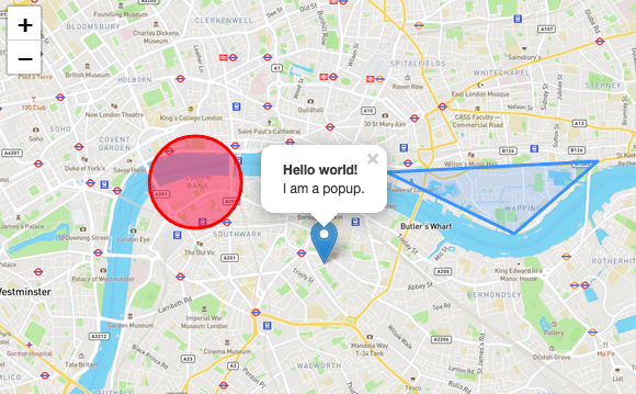A JavaScript Map Made with the Leaflet API