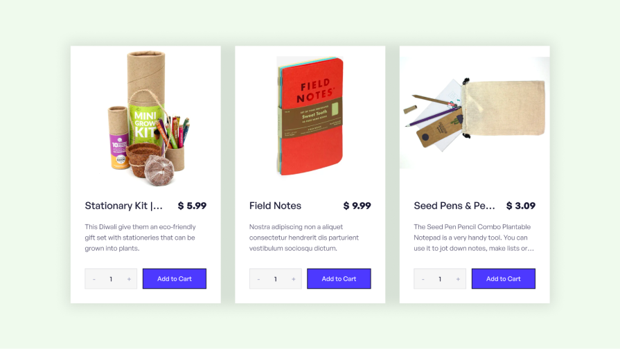 Product Listing Examples