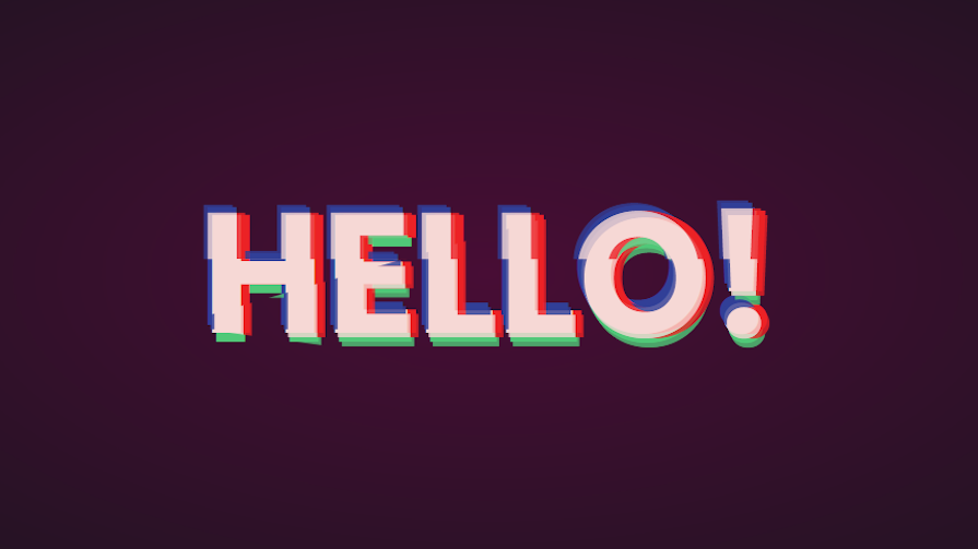 Glitchy Css Text Style Demo With Additional Distortion Applied
