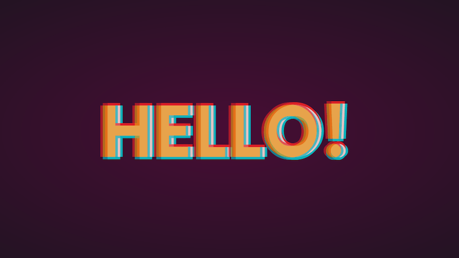Glitchy Css Text Style Demo With Additional Colors And Stop Points