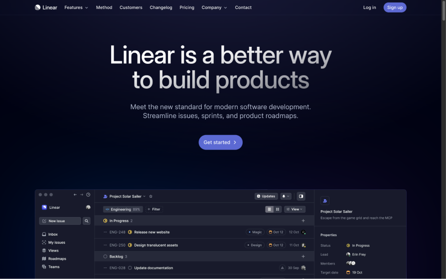 Linear Website 2024