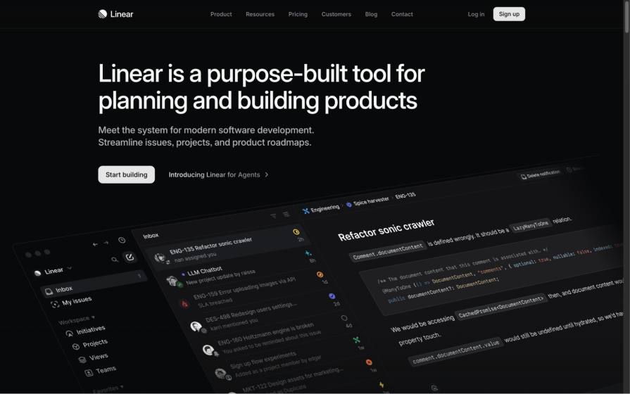 Linear Website 2025