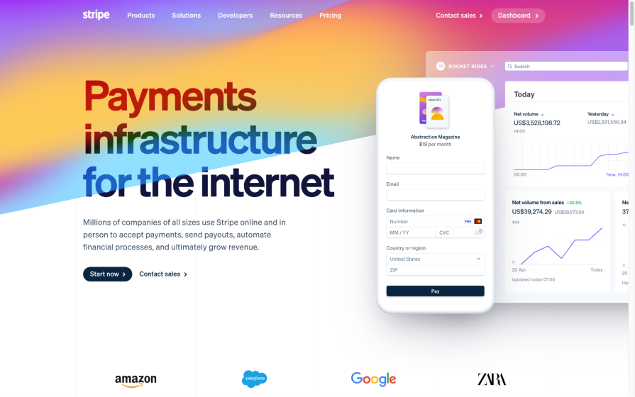 Stripe Website