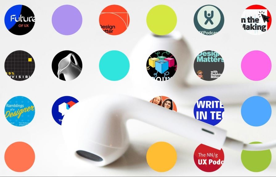 Earbud Over Podcast Logos