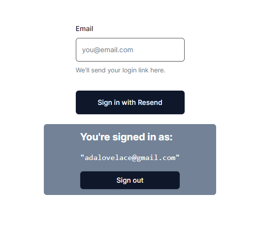 The Login Status Of A User Under The Signin Form