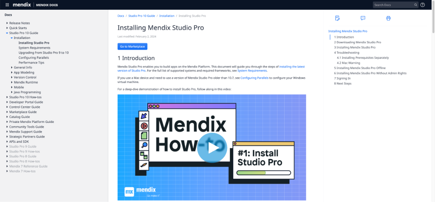 Mendix Studio Pro Documentation