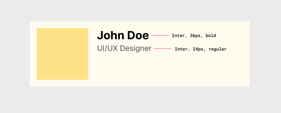 Typography Details Added