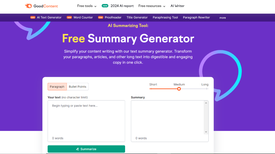 Free Summary Generator