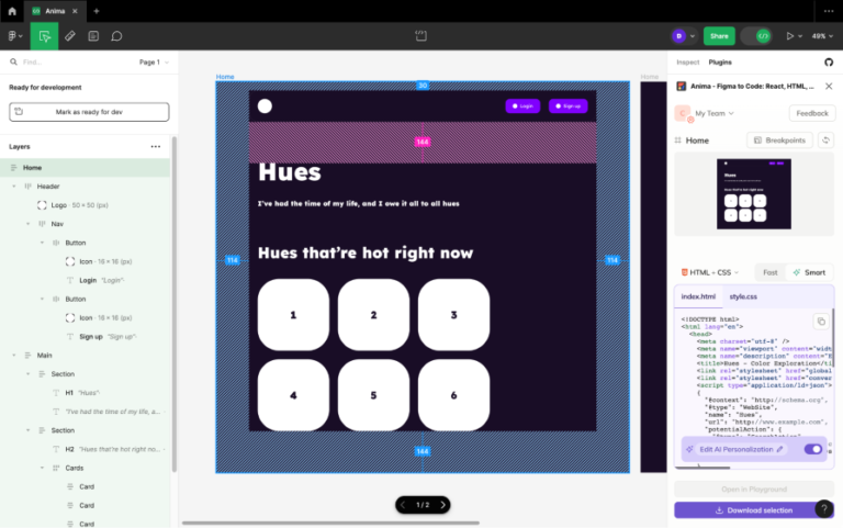 Using Figma Anima for design-to-code handoff - LogRocket Blog