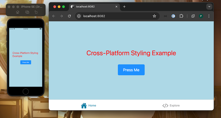 Demo Of Unistyles Button Component With Consistent But Appropriately Adjusted Styles For Mobile And Web
