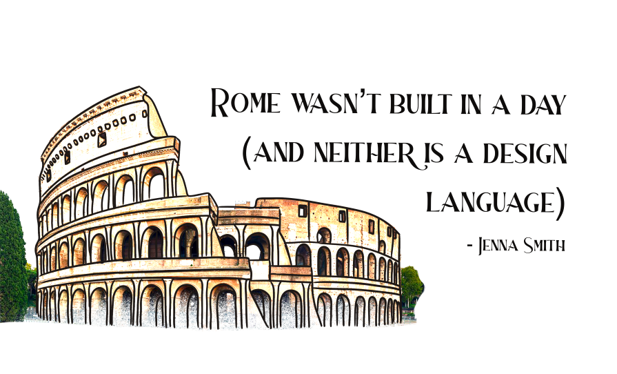 Image of Roman Colosseum with Quote