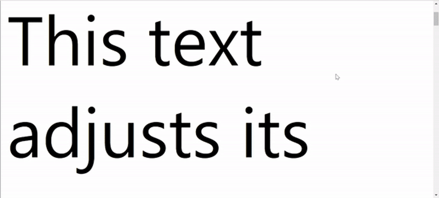Demo Of Creating Responsive Typography With Resizeobserver And Css Flexbox Showing Text Changing Size Dynamically As The User Adjusts The Viewport Size