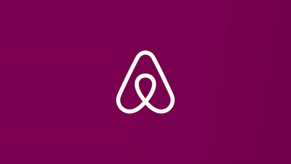Airbnb animated logo change
