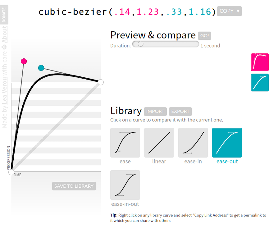 A Custom Easing That The Author Made For The Schitts Creek Title Animation On https://cubic-bezier.com/