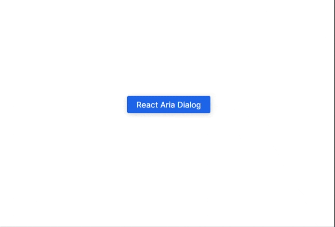 Dialog Box With React Aria