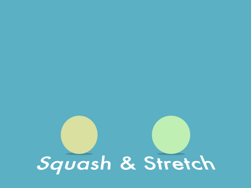 Squash and stretch animations