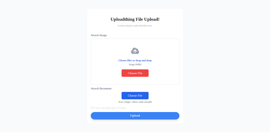 Styling File Upload Buttons With UploadThing's Theming Props